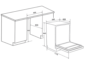 Máy rửa bát Spelier SP 15 DW BHA